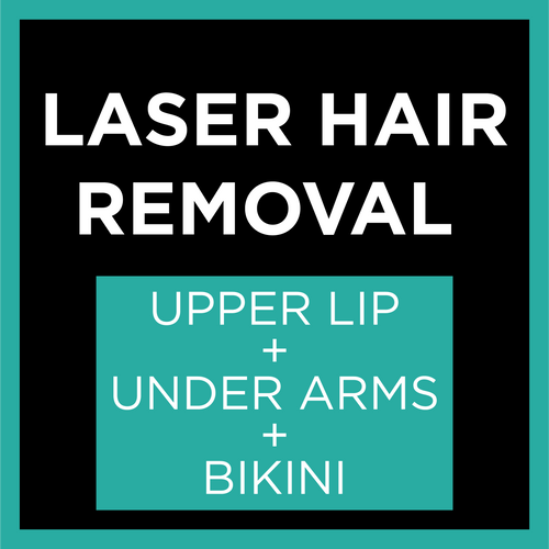 UPPER LIP + BIKINI + UNDER ARMS + PRP Option