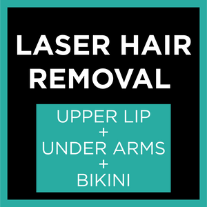 UPPER LIP + BIKINI + UNDER ARMS + PRP Option